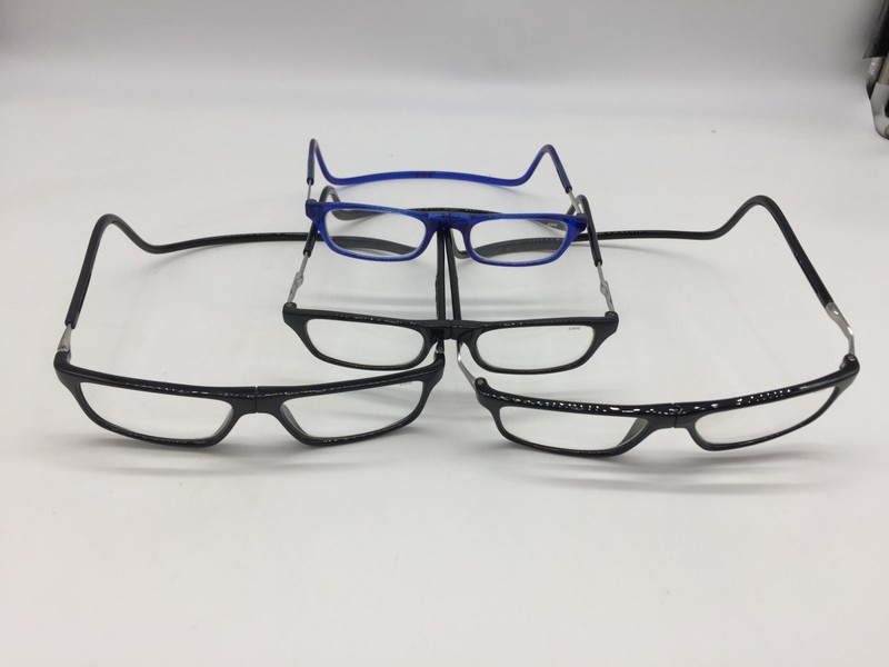 Lot of 4 – Assorted Optical Frames Eyeglasses Magnetic Front Neck Hanging (#4)