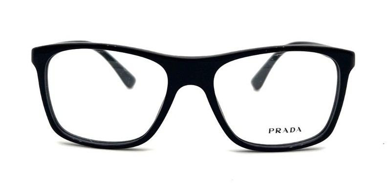 NEW PRADA VPR 05S 1AB-101 TOP BLACK AUTHENTIC RX EYEGLASSES 53-17 gallery