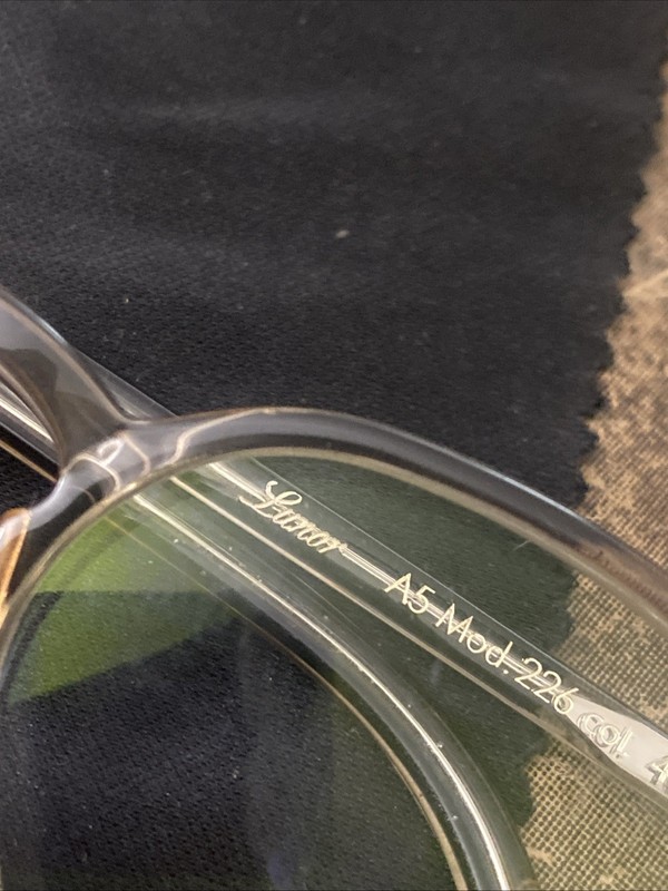 Rare Authentic Lunor Mod. 226 col. 04 A5 48mm Crystal Frames Glasses Germany gallery