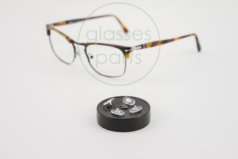 8359-V (2x Pairs) Nose Pads w/Screws Persol Eyeglasses Replacement Nosepad