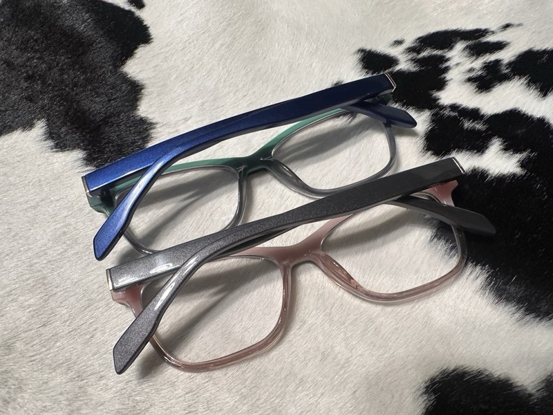 Lot Of 2 Karl Lagerfeld RX Glasses / Frames Only Pink/grey & Royal/teal Woman’s gallery