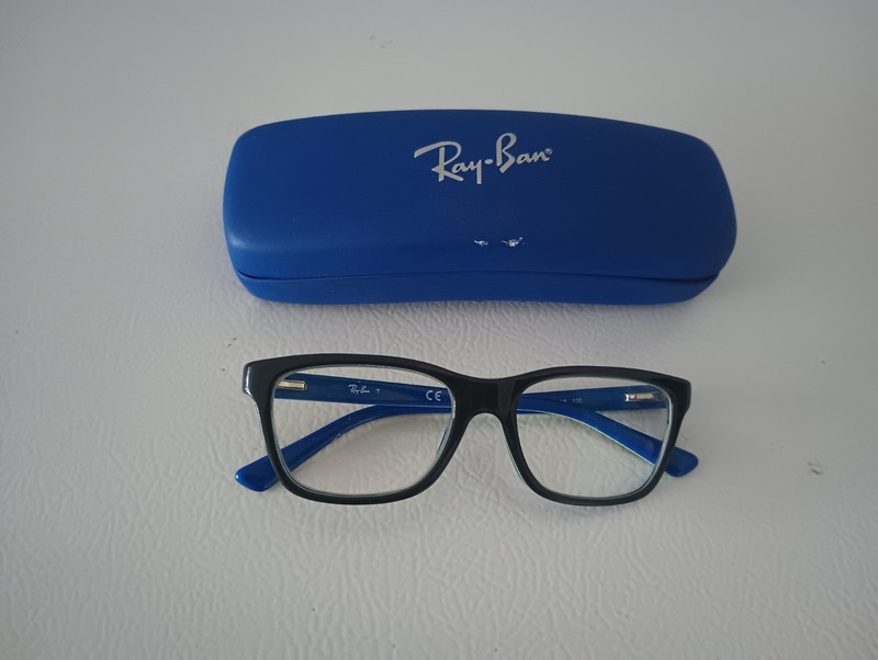 Authentic Ray-Ban Junior RB1536 3600 Eyeglass Frames 48-16-130 w/ Hard Case Blue