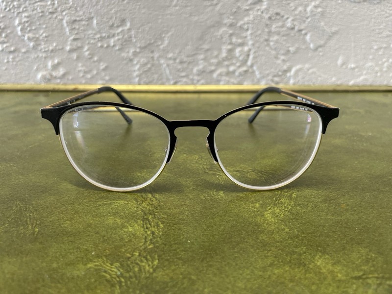 Ray-Ban Eyeglasses Frames RB6375 2890 Black Gold Round Full Rim 51-18-145