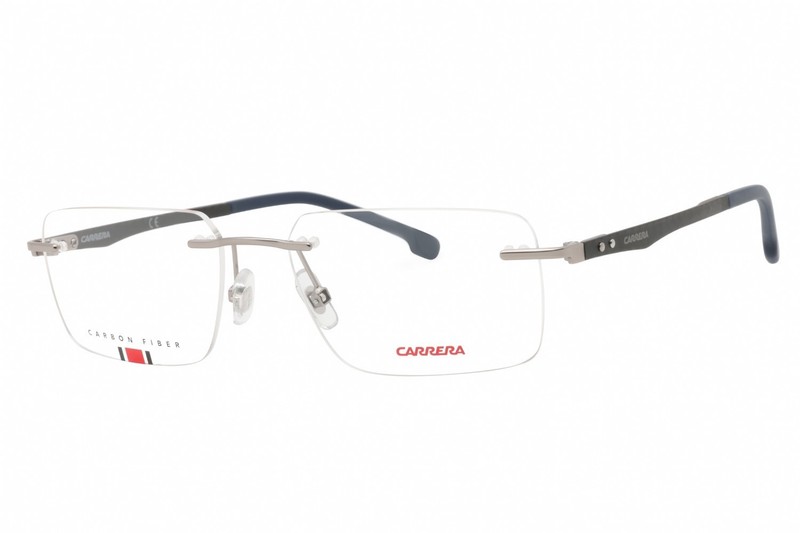 Carrera 8823 R81 Matte Ruthenium Carbon Fiber Rimless Eyeglasses 55-17-145 WCase