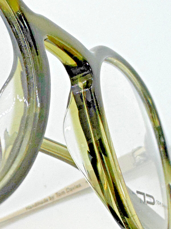 Tom Davies Eyeglasses TD398 Col.1038 Flat Top Panto Shape 47-19-140 Hand made GB gallery