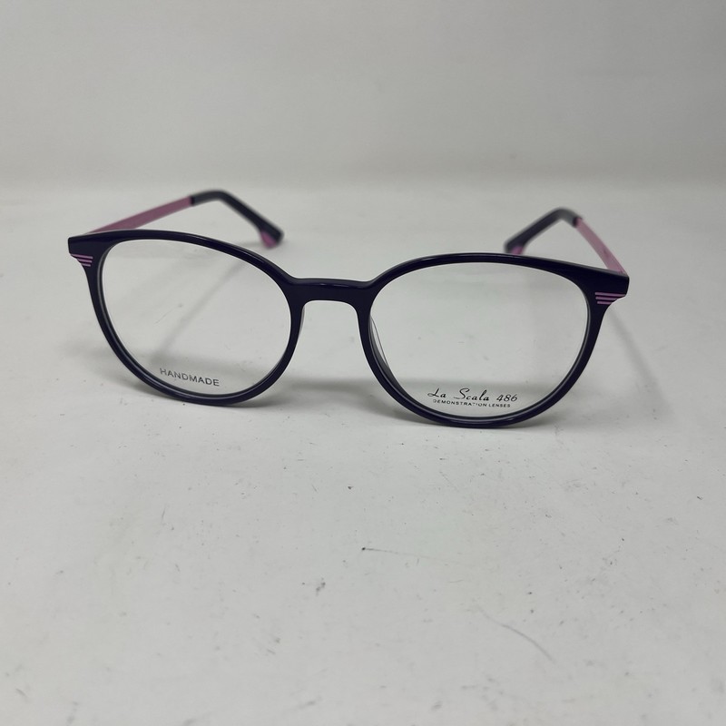 La Scala 486 Purple Silver Pink 48-17-135 EYEGLASSES Q246