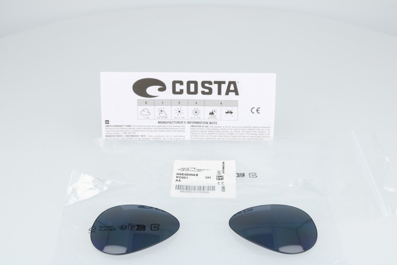 Costa Replacement Lenses 580p Black Square R6s4006a Eyeglasses Frames