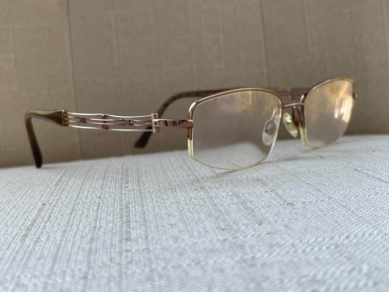 Charmant Women Eyeglasses Line Art Excellence Titan Half Rim Glasses Made Japan
