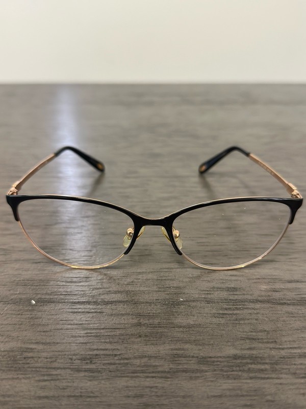 Tiffany & Co TF 1127 6122 Black Gold Cat Eye Eyeglasses Frames 54-16-140 gallery