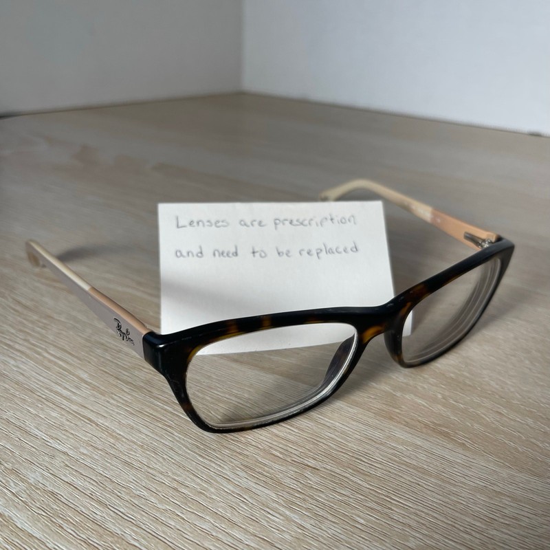 Ray-Ban RB5298 5549 Eyeglasses Brown Tortoise/Beige 53-17-135 Frames Only READ