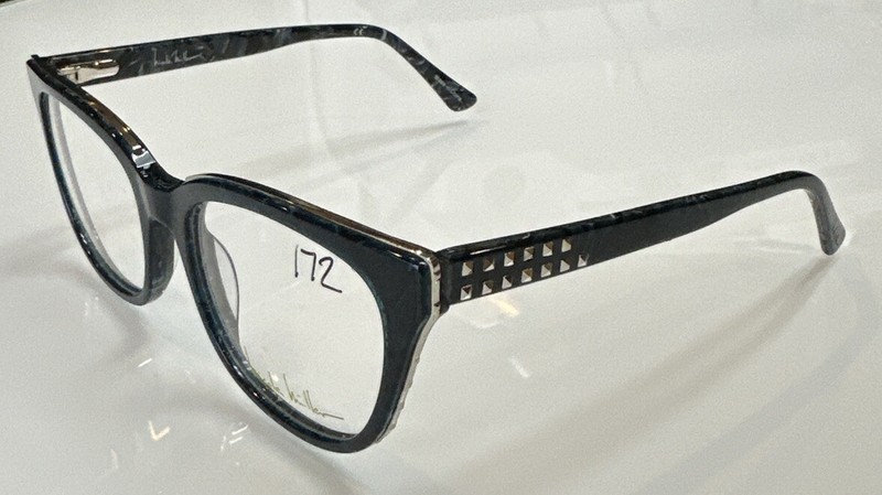 Nicole Miller Conover Blue Marble C01 Women's Eyeglasses 52-18-135 gallery