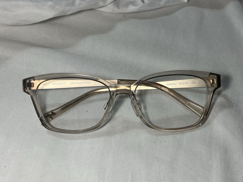 Maui Jim Eyeglasses Glasses MJO 2410-77 Crystal Light Taupe Rose Gold 50.5mm