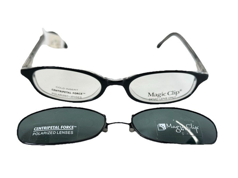 NEW Magic Clip M 268 BLK CRY 47.17.140 Women’s Eyeglasses Frames & Magnetic Clip