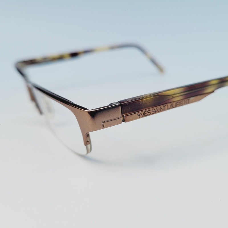 Yves Saint Laurent YSL 2228 NHN 135 Italy 52-16 tortoise half frame eyewear gallery