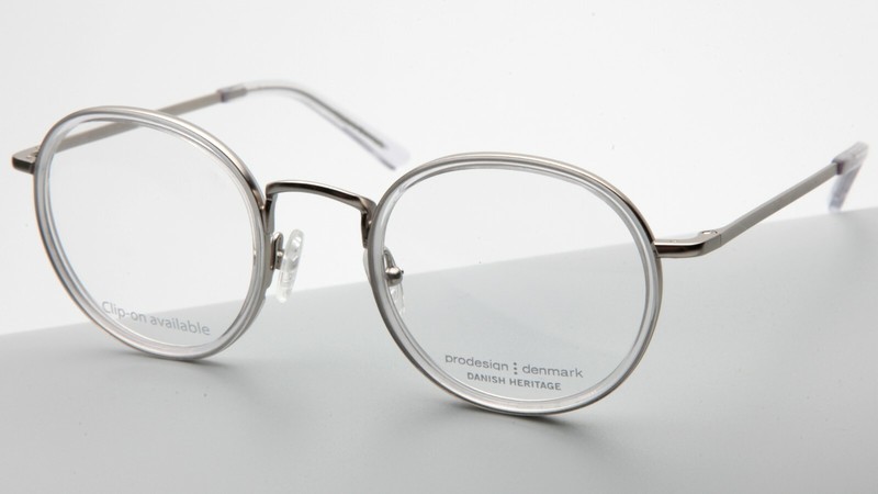 NEW PRODESIGN DENMARK 4149 c.1112 Silver Clear EYEGLASSES 49-23-140 B44mm
