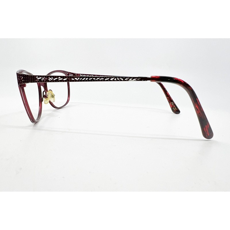 XOXO Caspar Eyeglasses Womens Red Cat Eye Filigree Frames 52-16-135 gallery