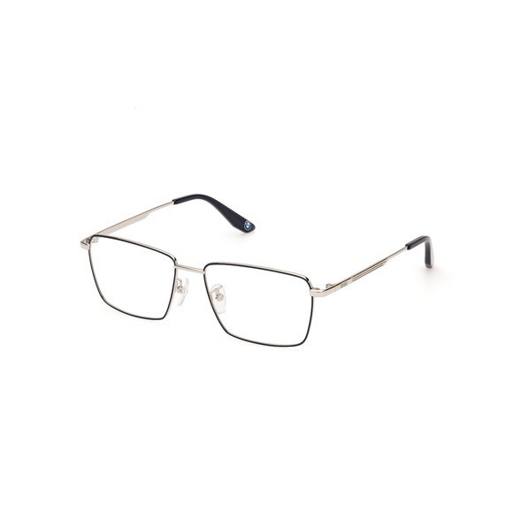 BMW BW5079-H 091 Blue Metal Titanium Square Optical Eyeglasses Frame 55-16-145