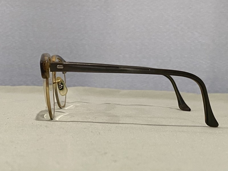 Shuron Ronsir Timberline Vintage Browline Full Rim Eyeglasses Gold Tone gallery