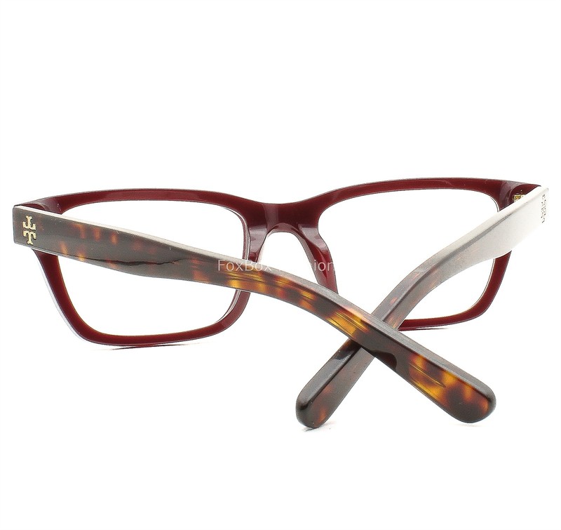 Tory Burch TY2118U 1905 Eyeglasses Oxblood Burgundy Brown Havana 50mm w/pouch gallery
