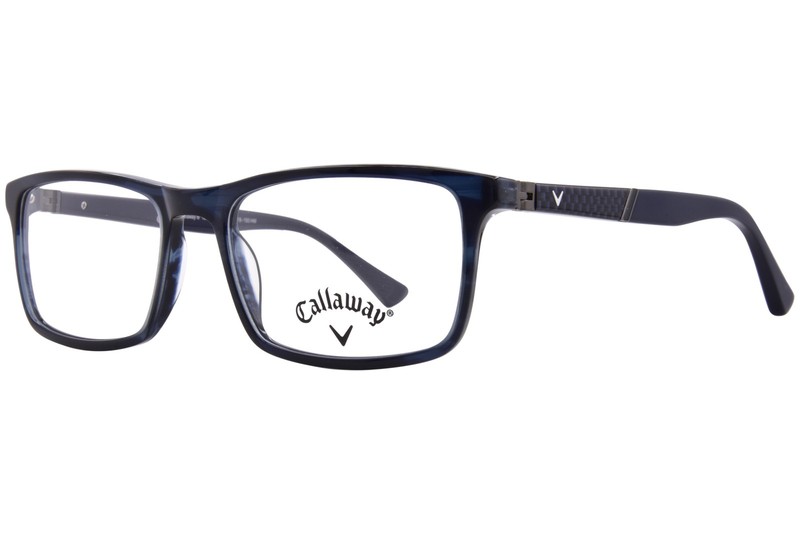 Callaway Terravista NAV Eyeglasses Men’s Navy Full Rim Rectangle Shape 59mm