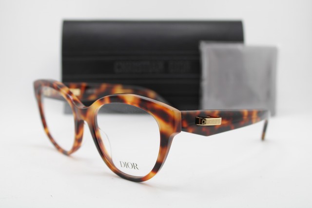 NEW CHRISTIAN DIOR CDIORO B2I 2600 HAVANA GOLD BROWN AUTHENTIC EYEGLASSES 51-18