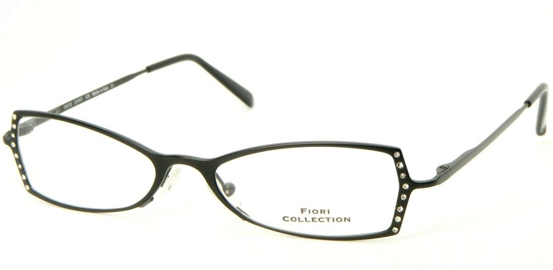 NEW FIORI COLLECTION F2175 MATTE BLACK EYEGLASSES GLASSES FRAME 51-17-135mm
