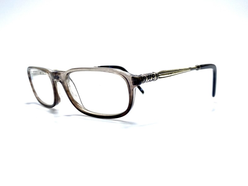 Brighton Grey Clear Rectangular Reading Glasses +1.0 Silver Temple 47 17 140 gallery