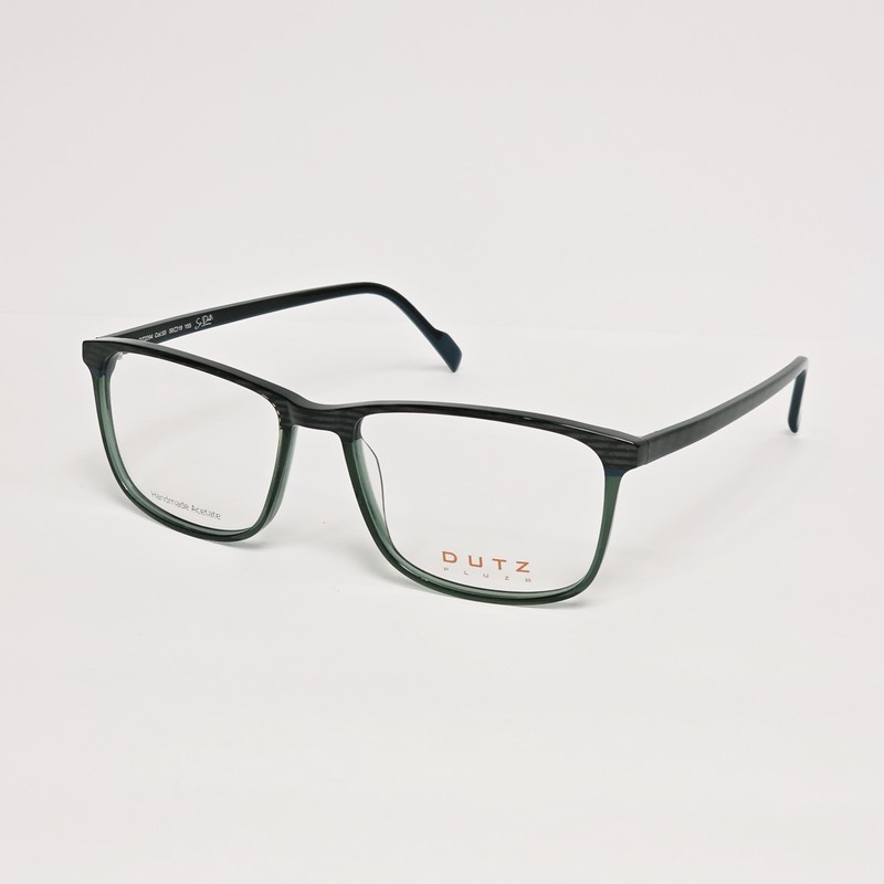 DUTZ DZ2294 Men's Square Glasses in Blue-Gray / Green Crystal | X-Large | 58mm gallery
