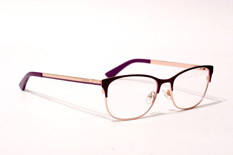 Womens GUESS GUWO2230 Purple Designer Fashion 52-17-140 eyeglasses E108 gallery