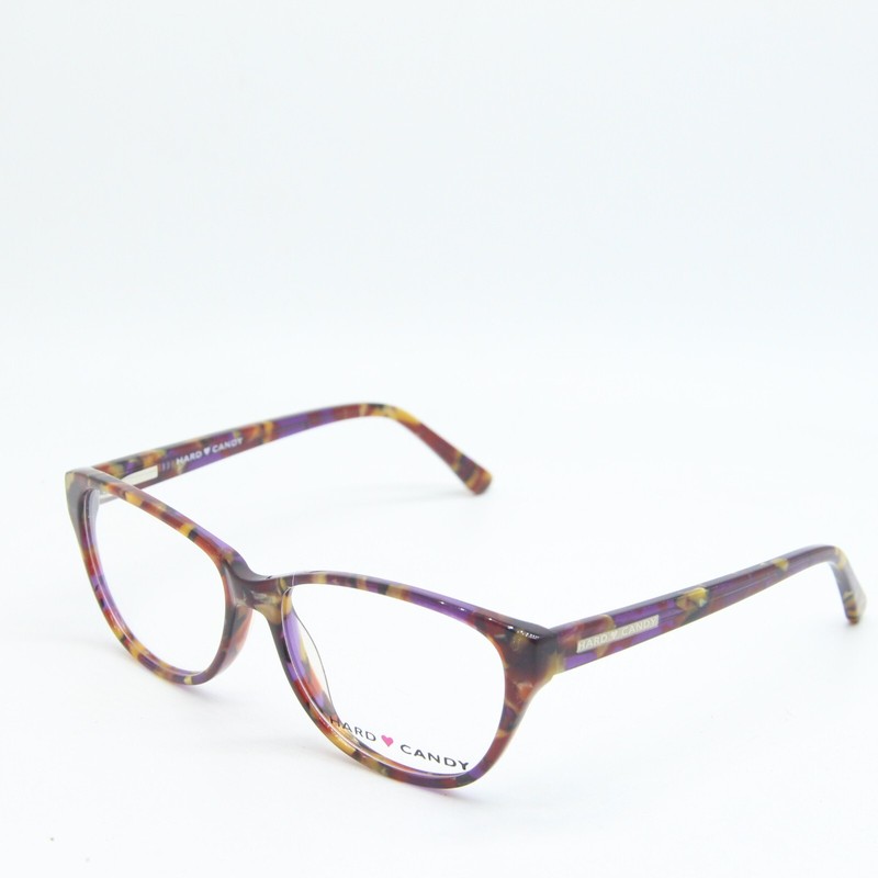 NEW HARD CANDY HC11 PURTT PURPLE TORTOISE AUTHENTIC EYEGLASSES 52-14