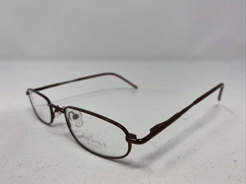 Capri Peachtree PT59 Coffee 50-20-140 Brown Metal Full Rim Eyeglasses Frame PX67 gallery