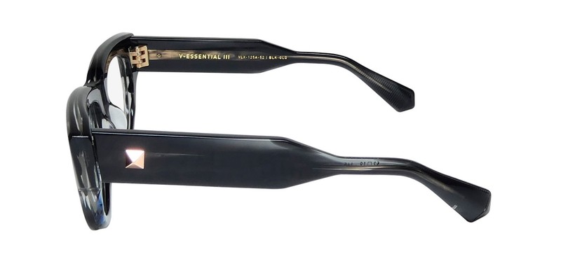 NEW VALENTINO V-ESSENTIAL III VLX-125 GLASSES WOMENS PLASTIC BLK/GLD BLACK CAT gallery