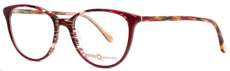 ETNIA BARCELONA Marie P FUBX Fuchsia Pink Bordeaux Womens Eyeglasses 49-16-140