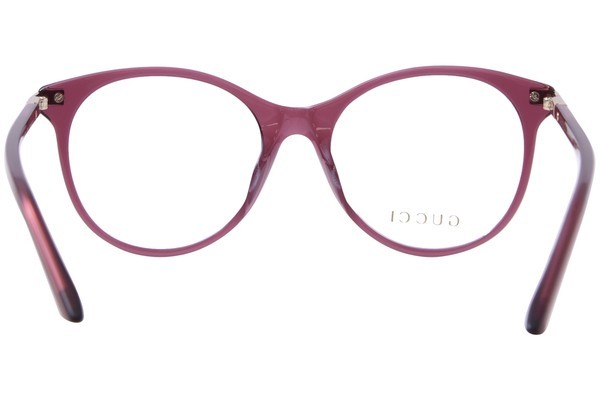 Gucci GG1450O 003 Eyeglasses Women's Burgundy Full Rim Cat Eye 53-18-140 gallery