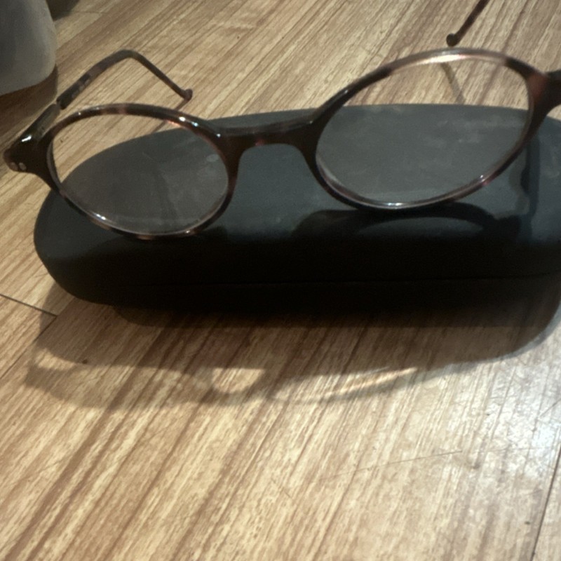 Harry Potter Amber Round Tortoise Plastic Eyeglass Frames Full Rim 46mm 19mm gallery
