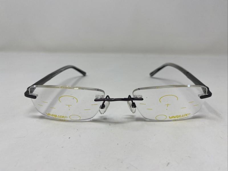 Airlock PRESTIGE 01 51-18-140 Gunmetal Rimless Eyeglasses Frame 6152