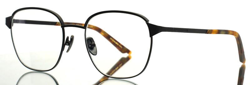 COCO AND BREEZY Optimistic 102 Black Unisex Square Eyeglasses 52-20-145 B:44