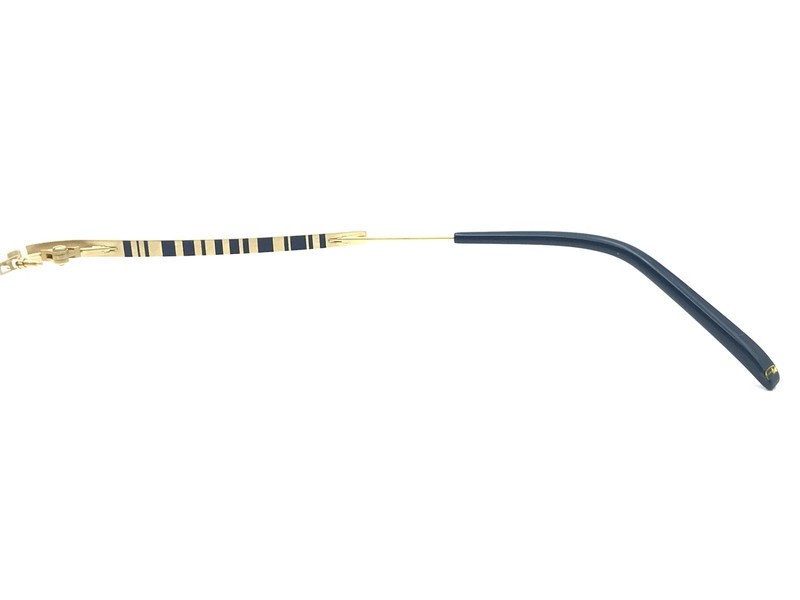FLAIR Blue Gold Rimless Designer Eyeglasses Frames Germany gallery