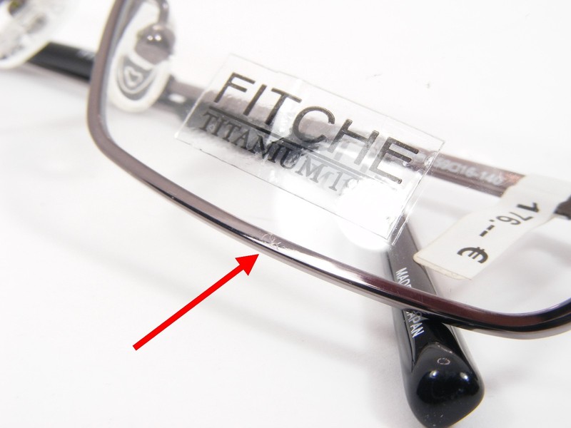 OCCHIALI FITCHE 3337U Gunmetal TITANIUM EYEGLASSES 59-16-140mm (NOTES) Japan gallery