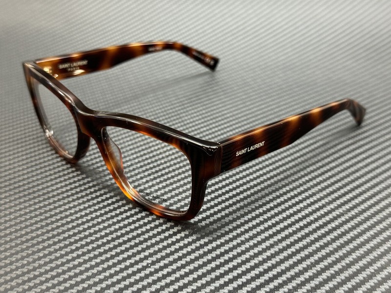 SAINT LAURENT SL 677 003 Havana Unisex 54 mm Medium Eyeglasses