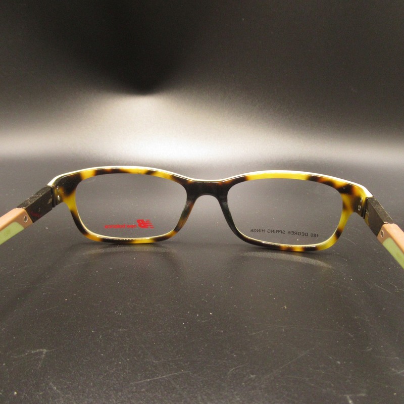 New Balance NB 106-1 Tortoiseshell Green 180 Degree Spring Hinge Eyeglass Frames gallery