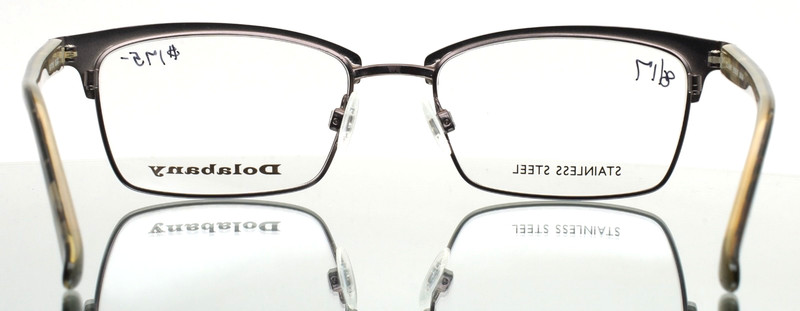 DOLABANY Nashua Black Mens Rectangle Full Rim Eyeglasses 52-17-135 B:33 gallery