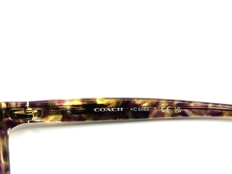 AUTHENTIC COACH HC6065 5287 Confetti Light Brown Women Eyeglasses 51mm 17 135 gallery