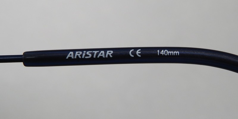 NEW ARISTAR 17261 EYEWEAR 583 WOMENS DESIGNER HALF-RIM 50-18-140 SILVER METAL & gallery