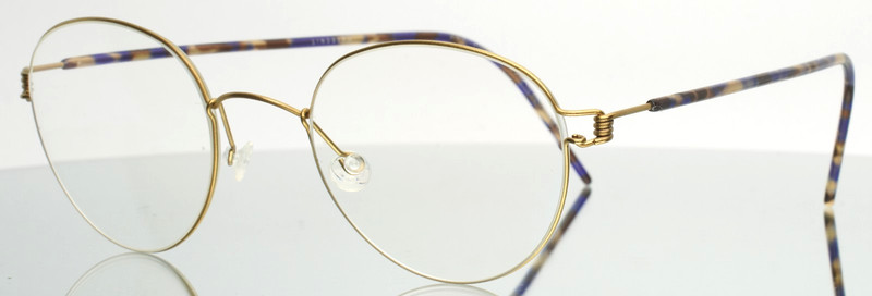 LINDBERG AIR RIM Bo K173/GT Antique Gold Mens Round Eyeglasses 47-21-145 B:41