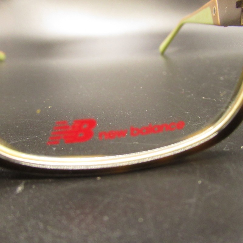 New Balance NB 106-1 Tortoiseshell Green 180 Degree Spring Hinge Eyeglass Frames gallery
