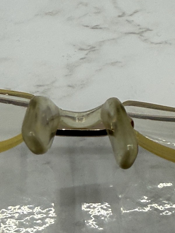 Vintage Lacoste 707F L’AMY Gold Aviator EYEGLASSES Frame 135mm *READ gallery