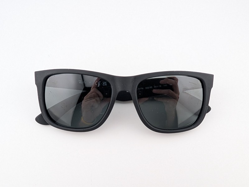 Ray Ban Eyeglasses, Frames Only, RB 4165 JUSTIN 622/55, 54-16-145, 3N, Black