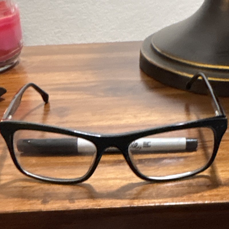 Sean John Unisex Black Solid Plastic Cat Eye Full Rim Eyeglass Frames 57-19 145 gallery