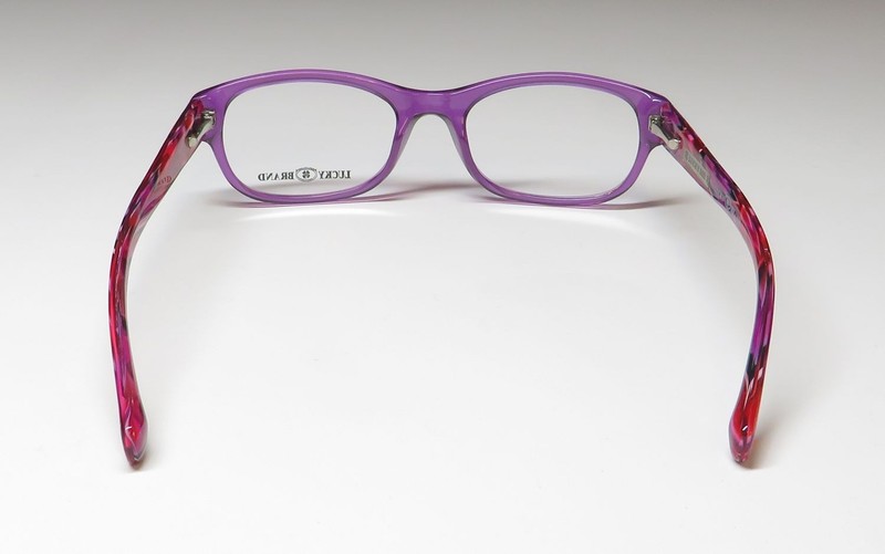 NEW LUCKY BRAND BUSY EYEWEAR CHILDRENS-GIRLS PURPLE FULL-RIM OVAL 46-16-125 gallery